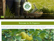 Tablet Screenshot of be-organic.co.uk